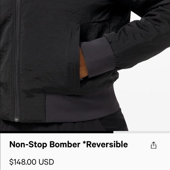 Lulu lemon non stop bomber (reversible) - Picture 2 of 5